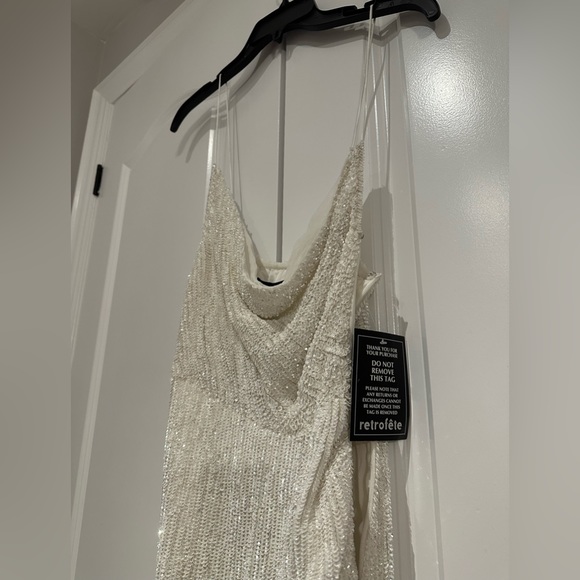 Katya Dress in Moonglow White (all sequins) - NWT - Picture 8 of 11